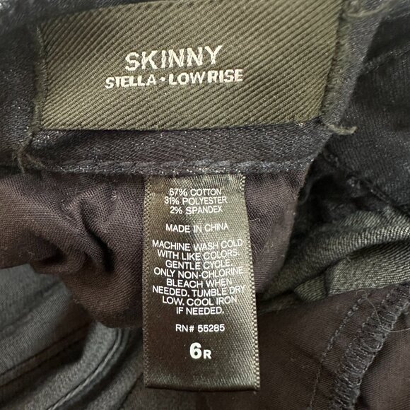 Express Skinny Stella Low Rise Women's size 6 Dark Wash Blue Denim jeans - Picture 3 of 4